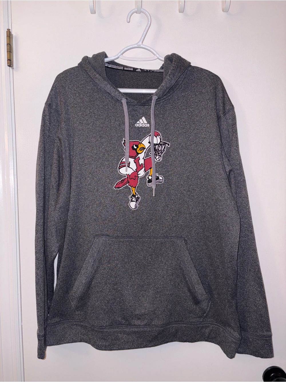 adidas | Men's Gray Fleece Crewneck Sweatshirt